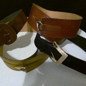 Ladies Vintage Belts Set of 3